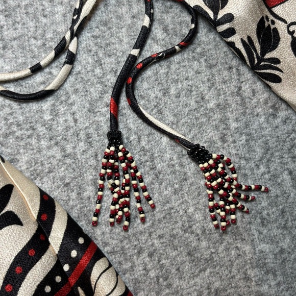 Farm Rio Passion Scarf Print Wrap Mini Dress Women's Medium New with Tags - Picture 11 of 14